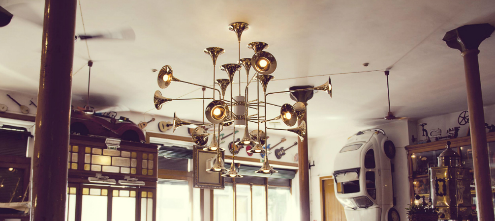 Mid-century modern lamps created by jazz inspirations