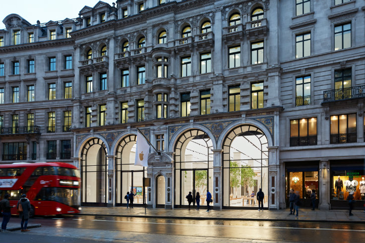 Take a look at The redesigned Apple Regent Street