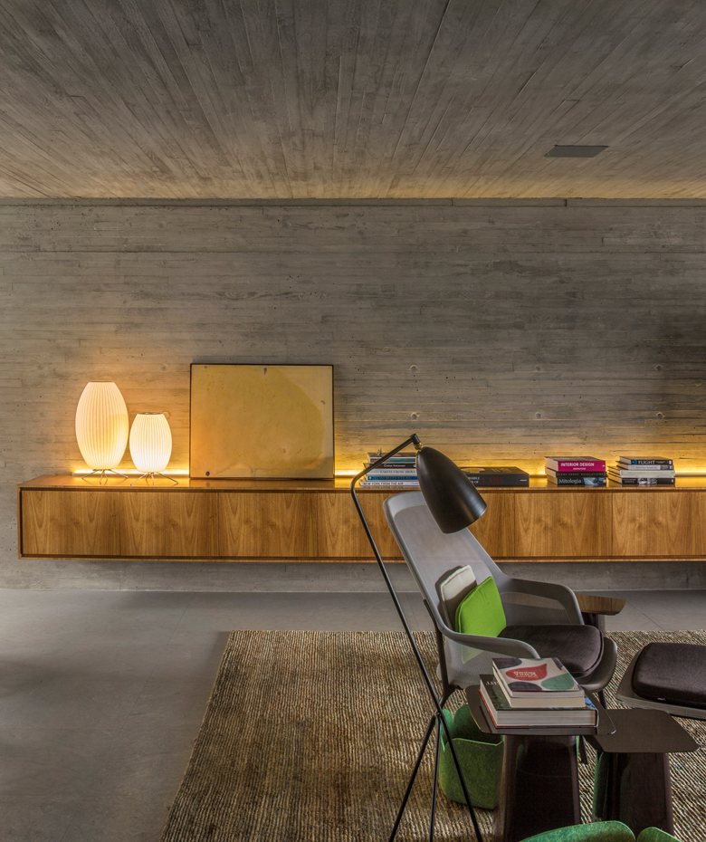 Contemporary Style Meets Midcentury Elegance Inside this cozy home in Brazil