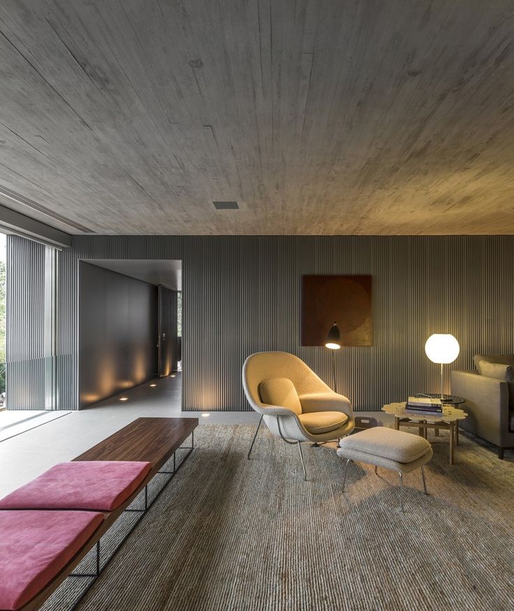 Contemporary-Style Meets Midcentury Elegance Inside this cozy home in Brazil