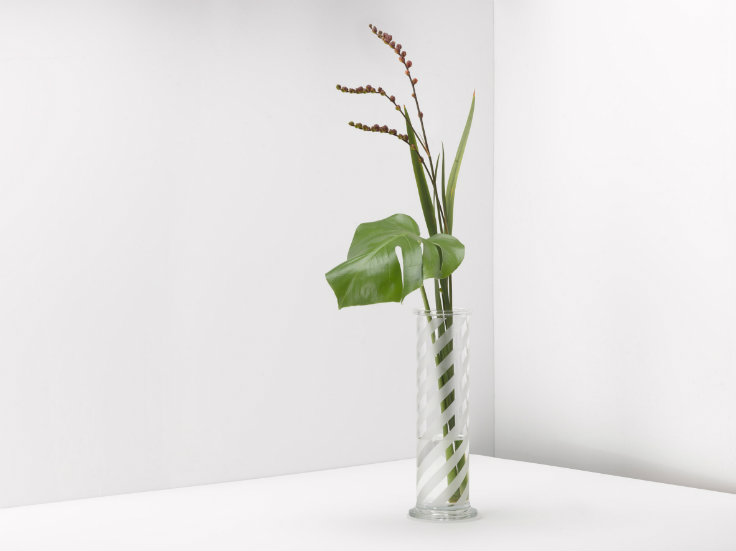 The new laboratory-style glassware designed by Peter Saville