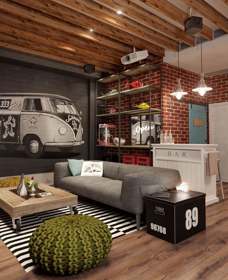 GET THE PERFECT INSPIRATION SETTINGS FOR AN INDUSTRIAL LOUNGE ROOM