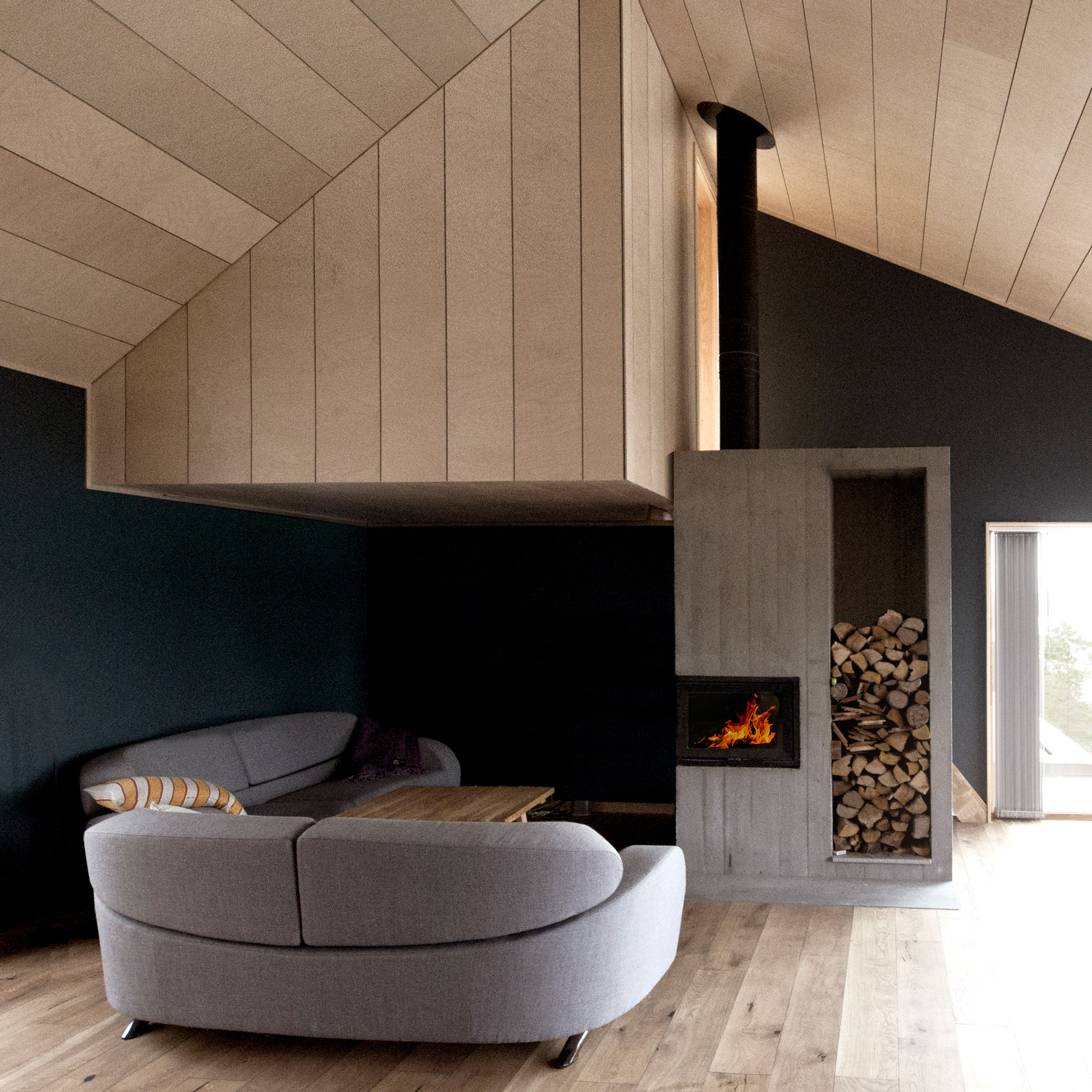 15 cosy homes with fireplaces from Pinterest boards
