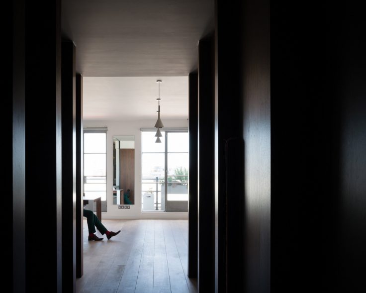 A London renovated apartment by The Klassnik Corporation.