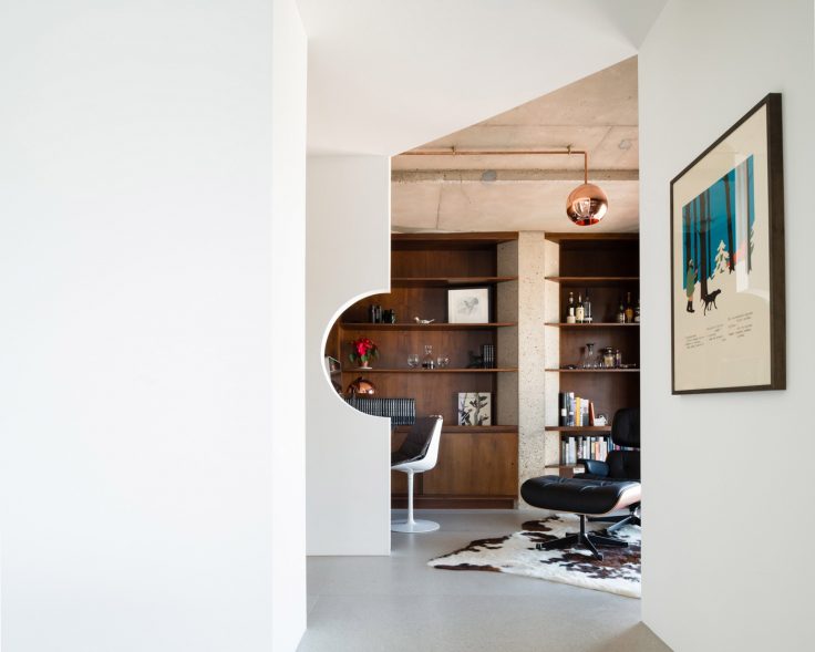 A London renovated apartment by The Klassnik Corporation.