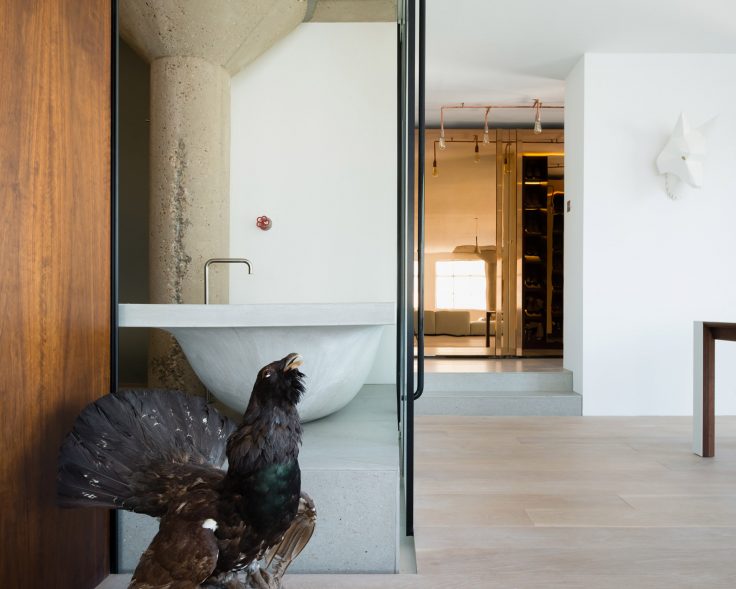 A London renovated apartment by The Klassnik Corporation.