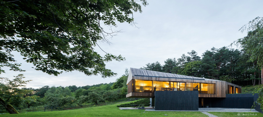 Unique Places in the World Wooden House Surrounded by Nature