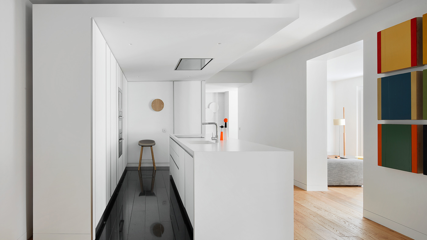 19th Century Madrid Apartment Gets Revamped with Color and Marble