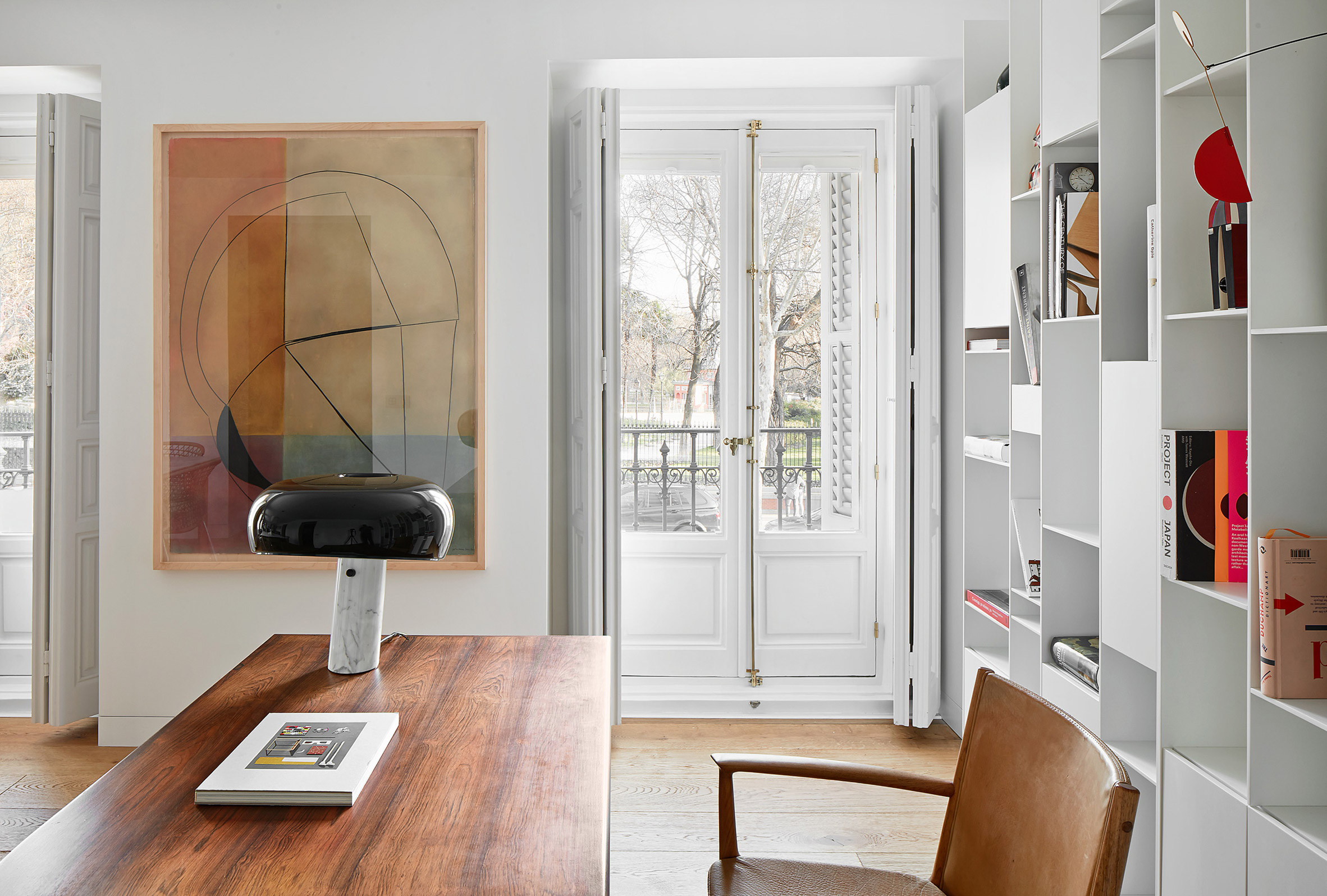 19th Century Madrid Apartment Gets Revamped with Color and Marble