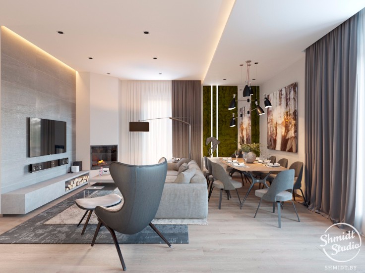 Room of the Week: Modern Open Plan Living Room in Minsk