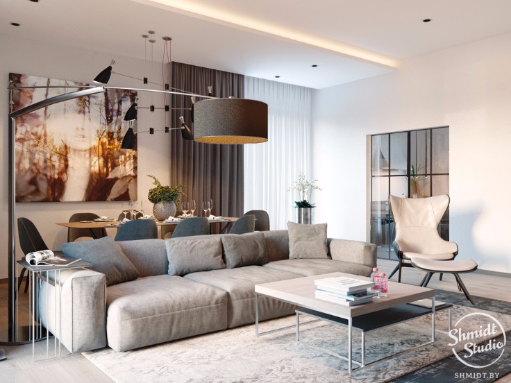 Room of the Week: Modern Open Plan Living Room in Minsk