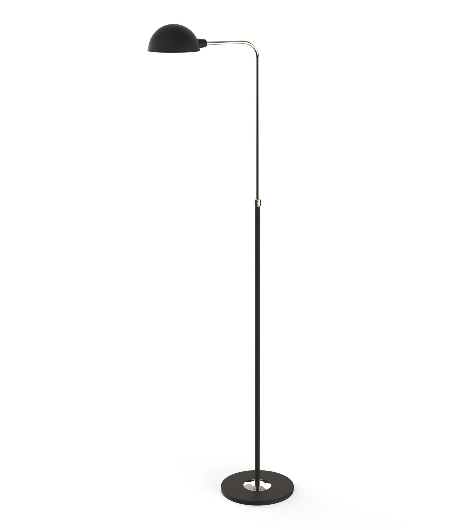 Minimalist Interior Design by VSHD Design with Mid-Century Lamps