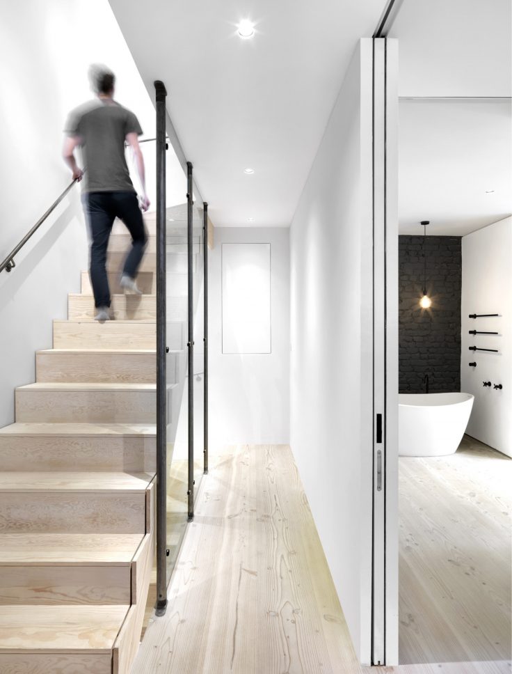 Take a look at this mews house with monochrome interiors!