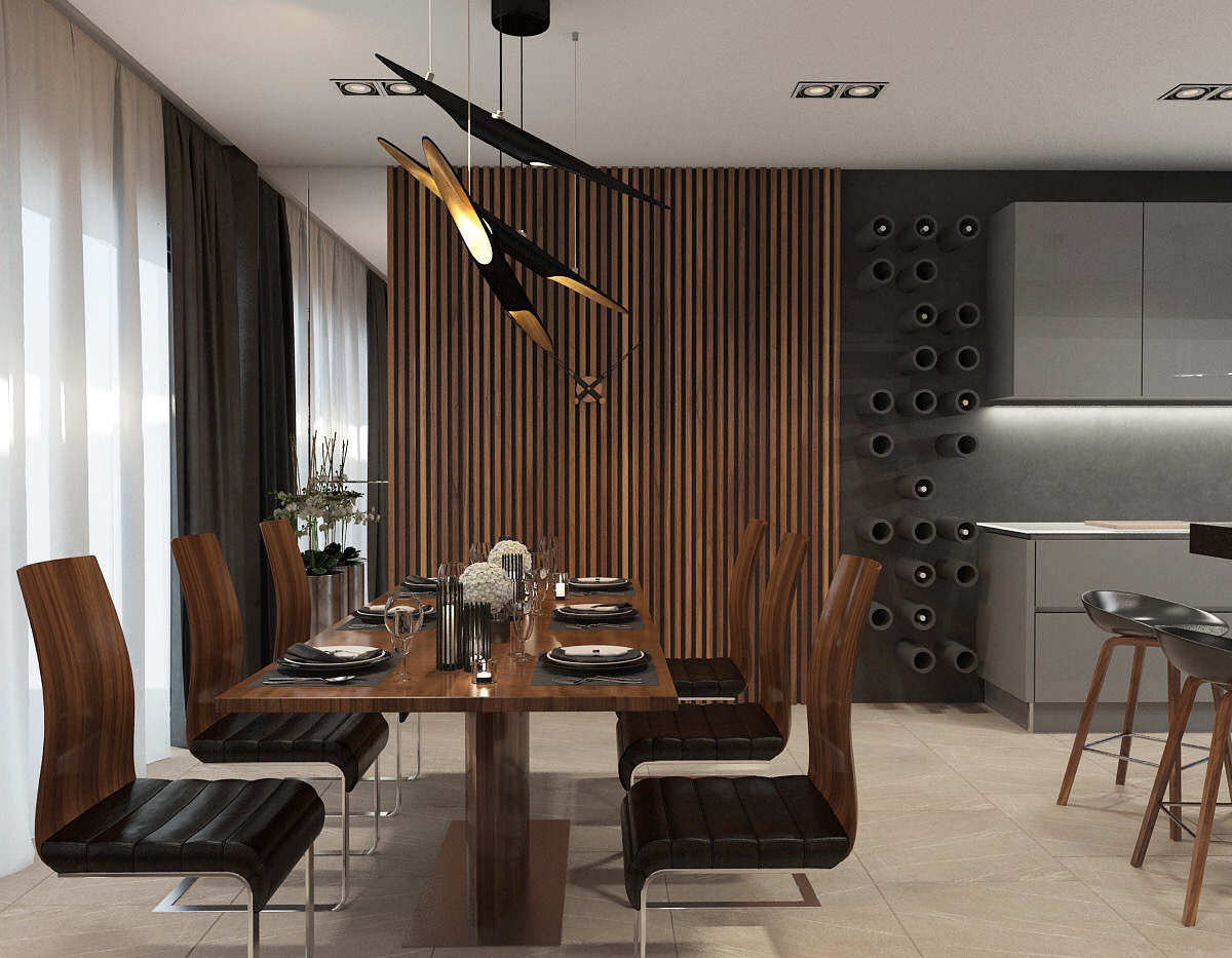 DelightFULL's Mid-Century Lamps Shine in Open Plan Kitchen in Greece 1