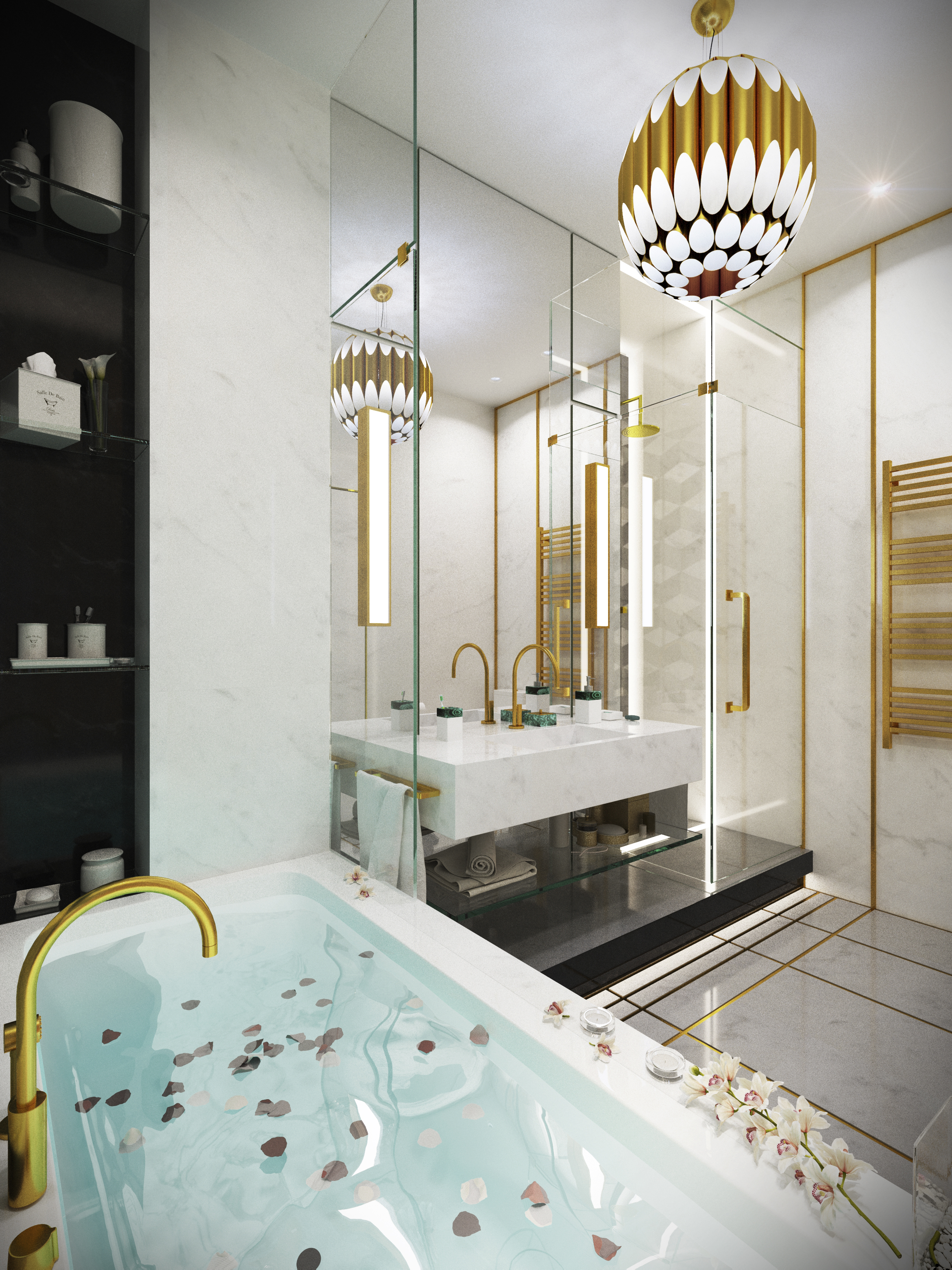 Charming Blue Apartment Design With Stunning Details 6