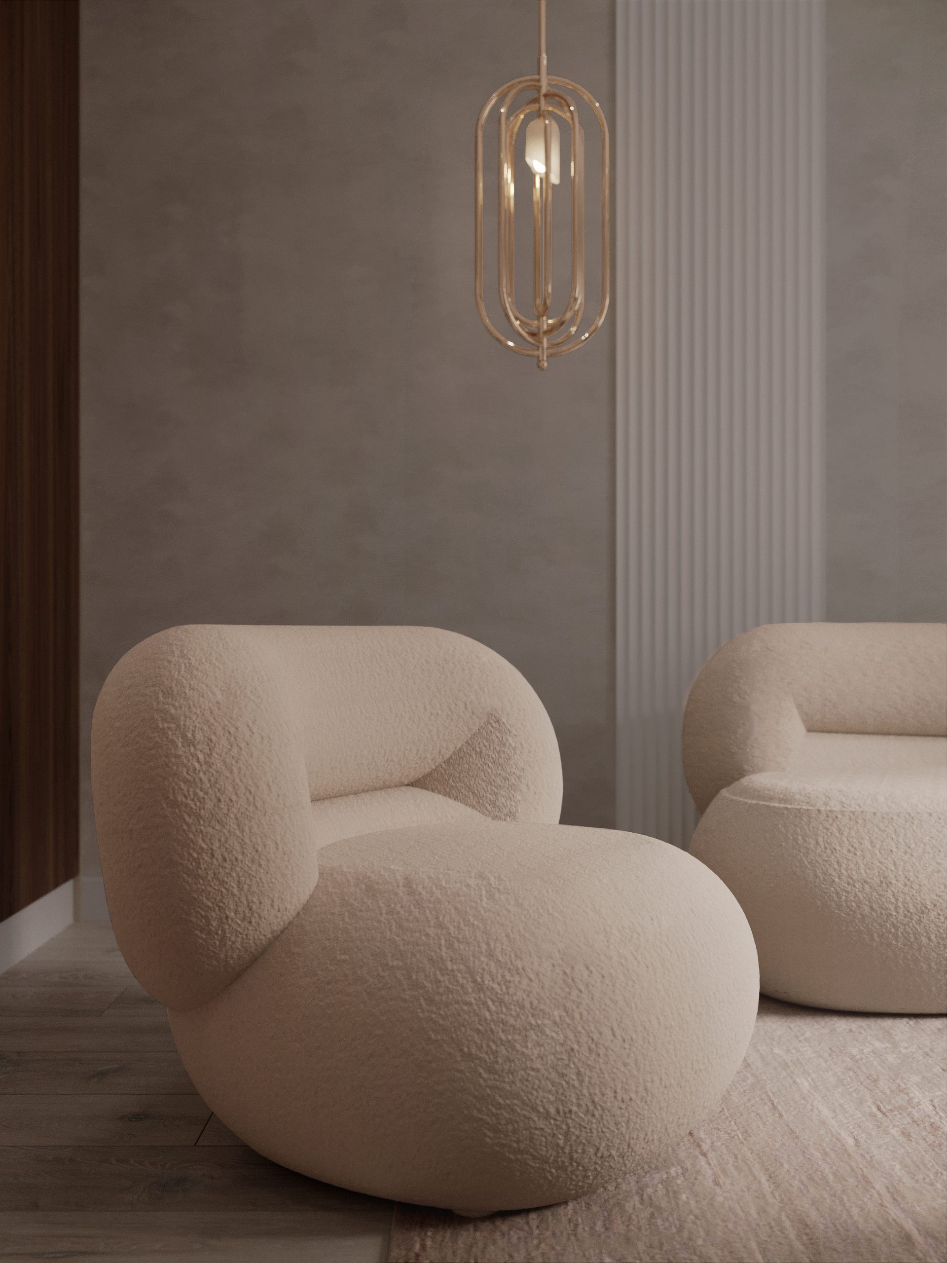 This All-White Living Room Space by Katerina Russkih is Seriously Soothing!