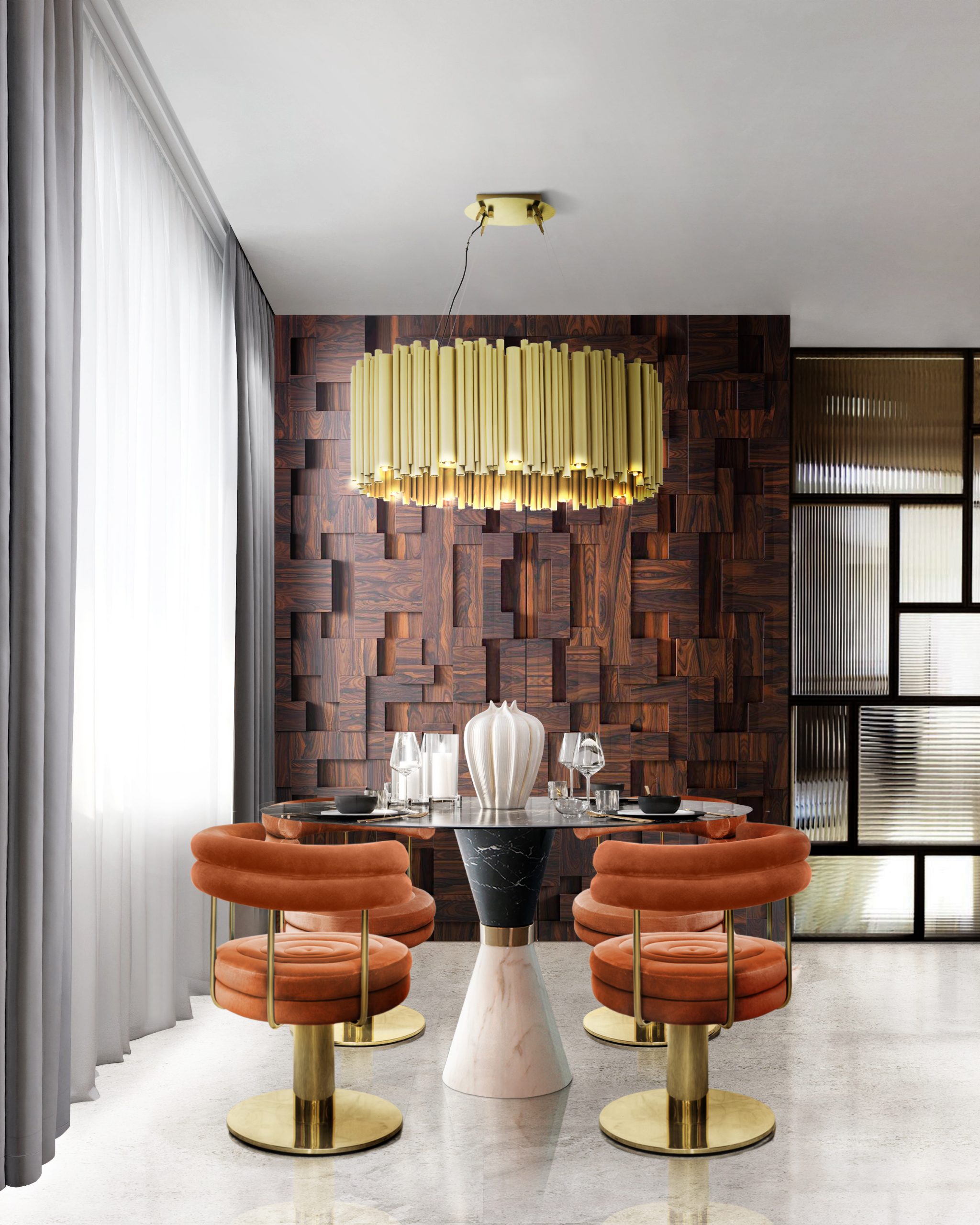 7 Mid Century Dining Room Lighting Pieces That Made Our Family Dinners Shine in July!