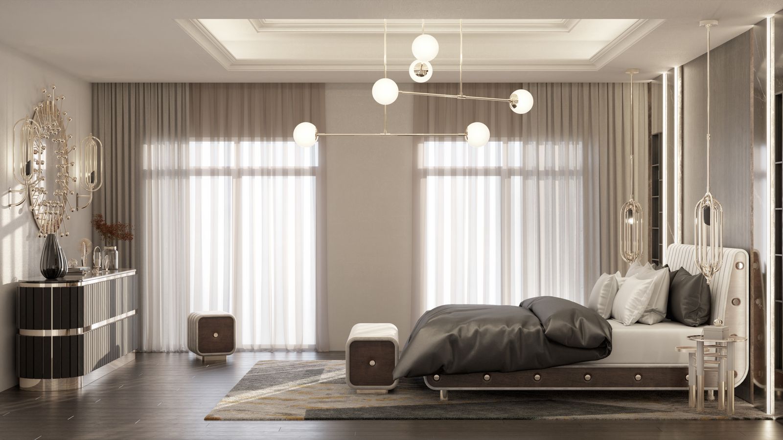 The Exclusive Mid-Century Club: 10 Glam Bedroom Ideas for a Luxurious Oasis