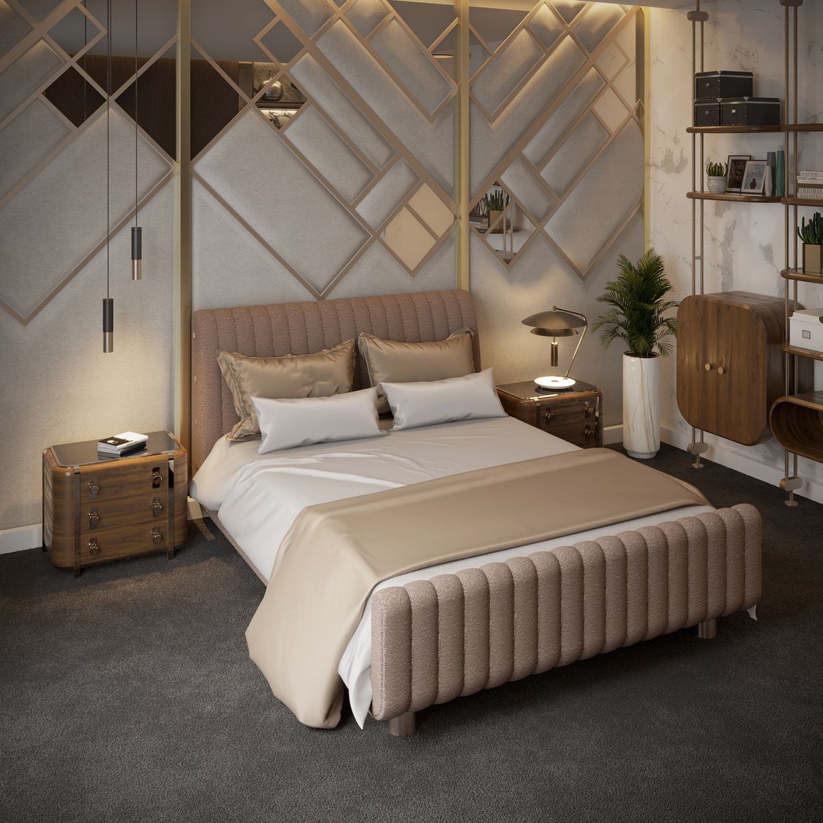 The Exclusive Mid-Century Club: 10 Glam Bedroom Ideas for a Luxurious Oasis