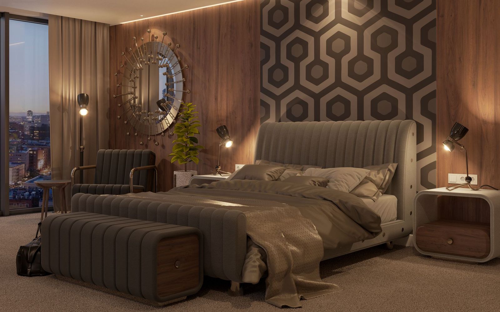 The Exclusive Mid-Century Club: 10 Glam Bedroom Ideas for a Luxurious Oasis
